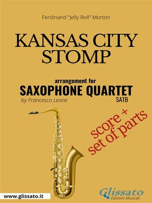cover image of Kansas City Stomp--Saxophone Quartet score & parts